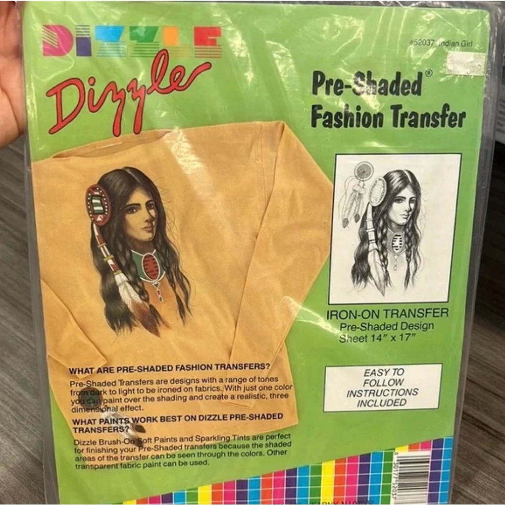 Pre-shaded fashion transfer